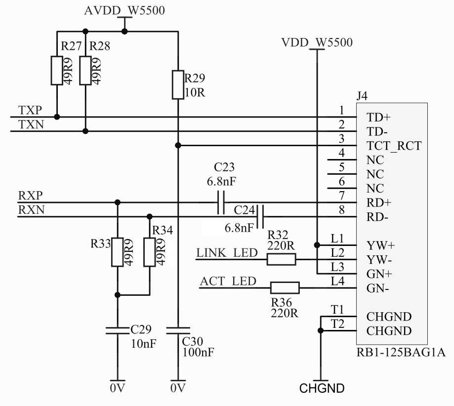 Wiznet w5500 схема