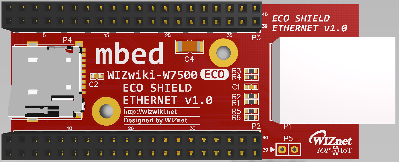 WIZwiki-W7500ECO Shield Ethernet