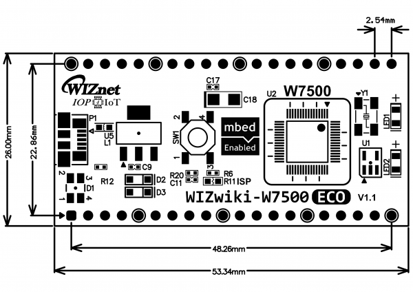 WIZwiki-W7500ECO Dimension