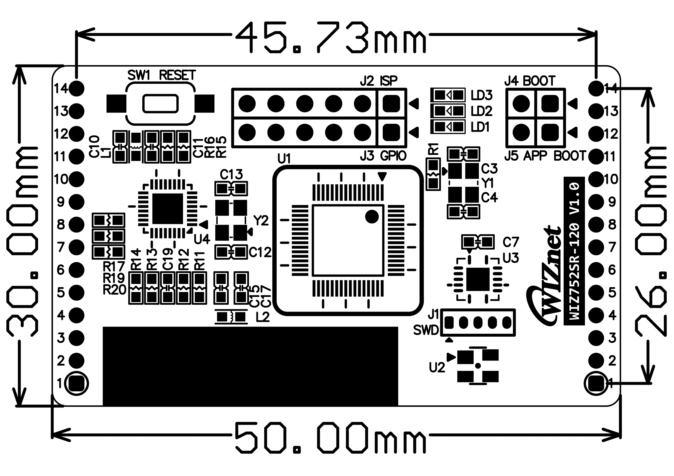 WIZ752SR-120 V1.0 Dimension